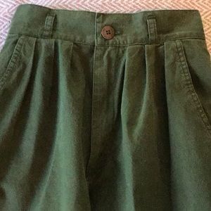 Cherokee cotton high waisted pants. Army green